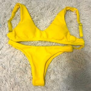 Vibrant Yellow SHEIN Bikini Set